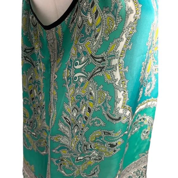 Violet & Claire Paisley Polyester Tank A-Line - Size Medium - Picture 6 of 10